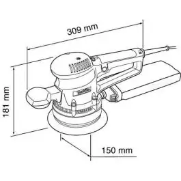 Elektronska ekscentar brusilica 310W BO6030 MAKITA