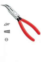 Klešta špicasta kriva 160 mm 25 21 160 KNIPEX