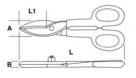 Makaze za lim prave 250MM BETA