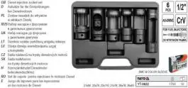 Garnitura alata za skidanje dizni dizel motora 1/2" YATO