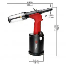 Pneumatski pištolj za pop nitne Fe/Inox CP9884 Chicago Pneumatic