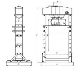 Hidraulična presa 15 T CP86150 Chicago Pneumatic