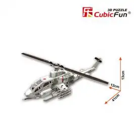 3D Puzzle Helikopter vojni 58100 CUBICFUN