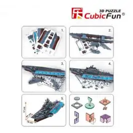 3D Puzzle Kiev Aircraft Carrier 61 x 16 x 17 cm P186 CUBICFUN